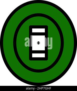 Cricket Field Icon Stock Vector