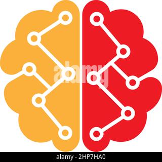 Brain Logo vector icon Template Stock Vector