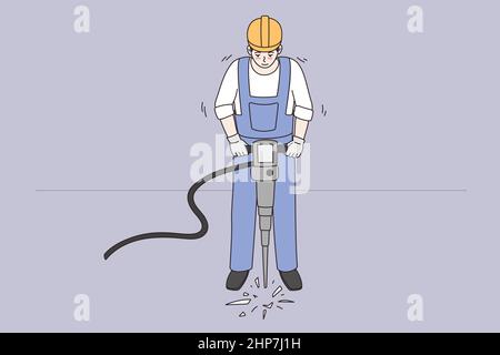 Construction works and industry concept. Stock Vector