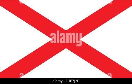 St. Patricks Flag Of Northern Ireland Stock Vector