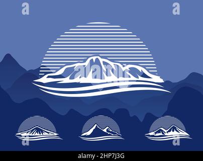 Mountain Logo Vector Sign Stock Vector