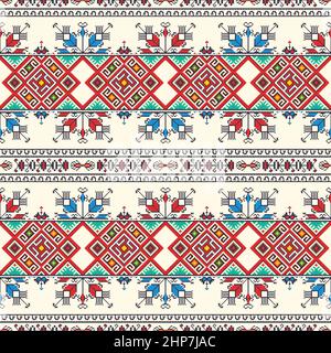 Bulgarian embroidery pattern 20 Stock Vector