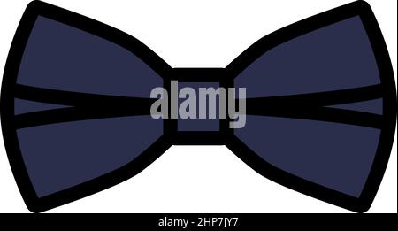 Business Butterfly Tie Icon Stock Vector