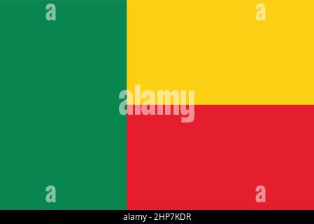 Benin National Flag Stock Vector