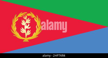 Eritrea National Flag Stock Vector