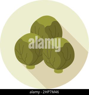 Brussels sprouts icon Stock Vector