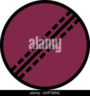 Cricket Ball Icon Stock Vector