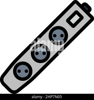 Electric Extension Icon Stock Vector