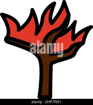 Wildfire Icon Stock Vector