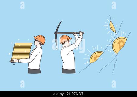 Financial success and earning concept Stock Vector