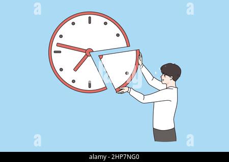 Time deadline and management concept Stock Vector