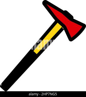 Fire Axe Icon Stock Vector