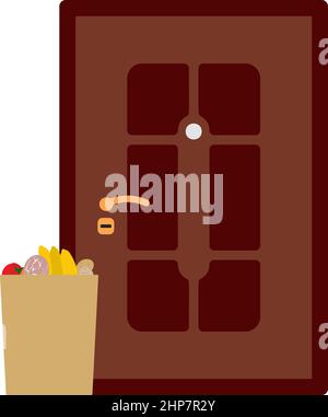 Food Delivery Icon Stock Vector