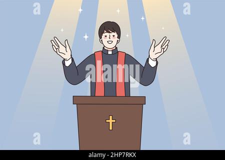 Religion, christianity and spirituality concept. Stock Vector