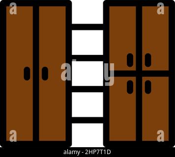 Office Cabinet Icon Stock Vector