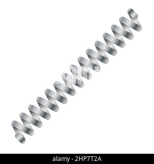 Steel Coil Spring Stock Vector