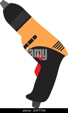 Icon Of Electric Drill Stock Vector