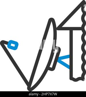 Satellite Antenna Icon Stock Vector