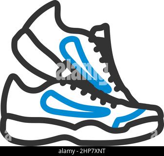 Icon Of Fitness Sneakers Stock Vector