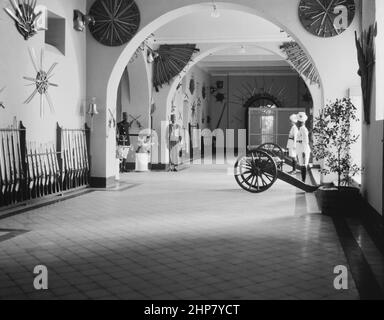 Middle East History: Sudan. Khartoum. Hallway of the Palace can[n]on facing entrance  Location:  Sudan--Khartoum  ca.  1936 Stock Photo