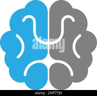 Brain Logo vector icon Template Stock Vector