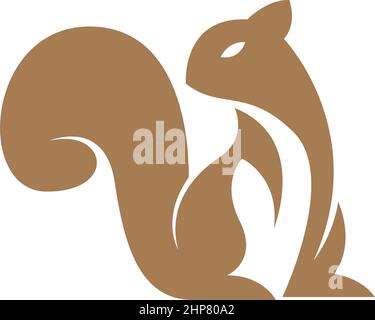 Squirrel logo vector icon design illustration Stock Vector