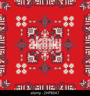 Bulgarian embroidery pattern 21 Stock Vector