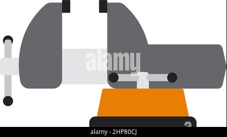 Icon Of Vise Stock Vector