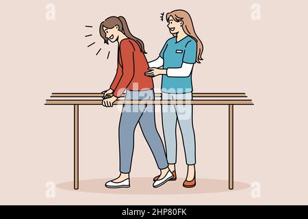 Healthcare and recovery rehabilitation concept Stock Vector