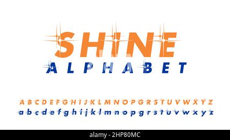 Shine Alphabet Monogram Logo Vector Sign Stock Vector