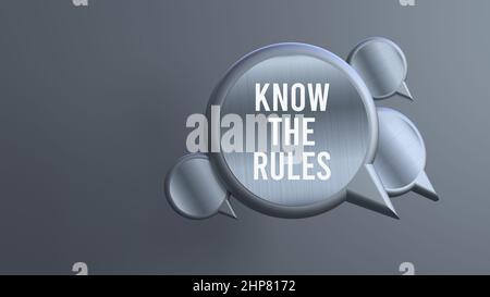 Know the rules Stock Photo