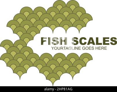 fish scales vector illustration design template Stock Vector