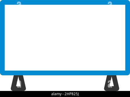 Wide Tv Icon Stock Vector