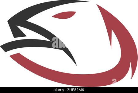 Fishing hook icon logo design illustration Stock Vector