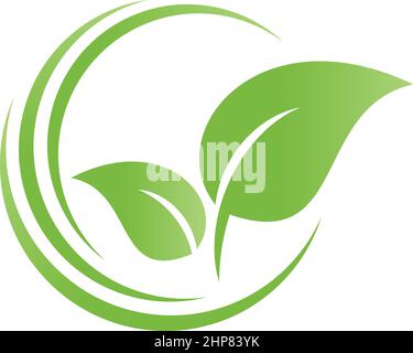 Leaves, plant, naturopath, gardener, wellness, logo Stock Vector