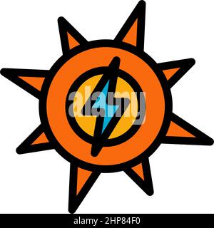 Solar Energy Icon Stock Vector