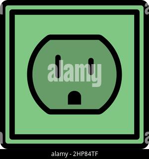 Electric Outlet Icon Stock Vector