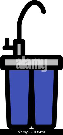 Water Filter Icon Stock Vector