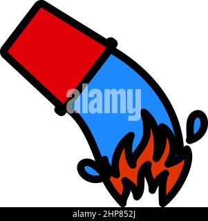 Fire Bucket Icon Stock Vector