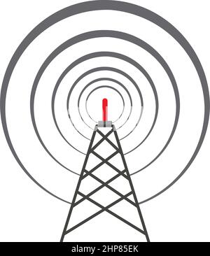 Radio Antenna Icon Stock Vector