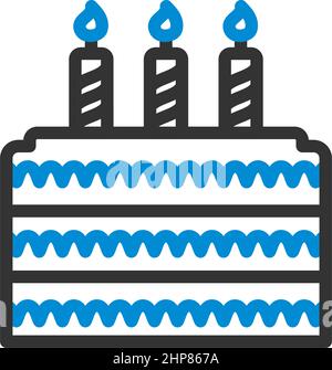Party Cake Icon Stock Vector