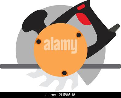 Icon Of Circular Saw Stock Vector