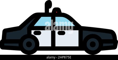 Police Car Icon Stock Vector