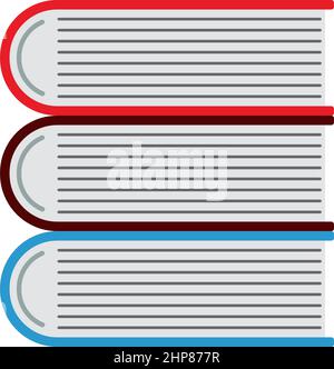 Icon Of Stack Of Books Stock Vector
