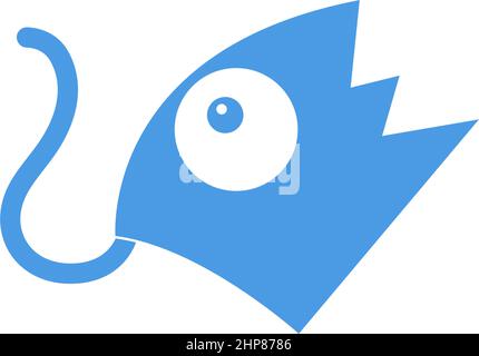 Chameleon logo icon design template illustration Stock Vector