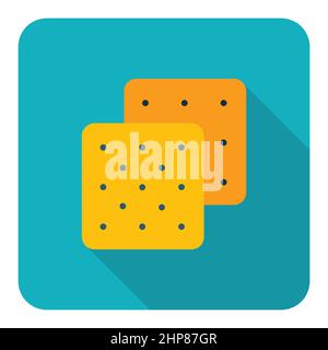 Cookie vector icon. Fast food sign Stock Vector