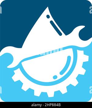 plumbing vector illustration icon design template Stock Vector