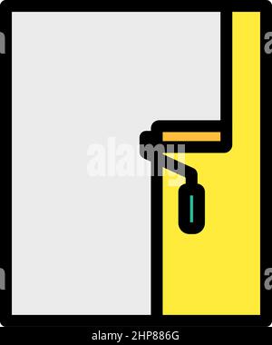 Wall Painting Icon Stock Vector