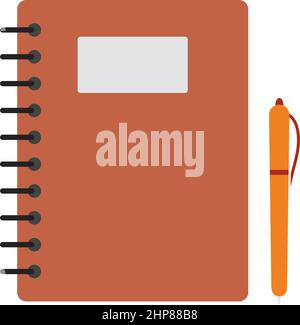 Icon Of Exercise Book Stock Vector