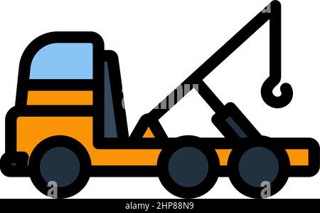 Car Towing Truck Icon Stock Vector